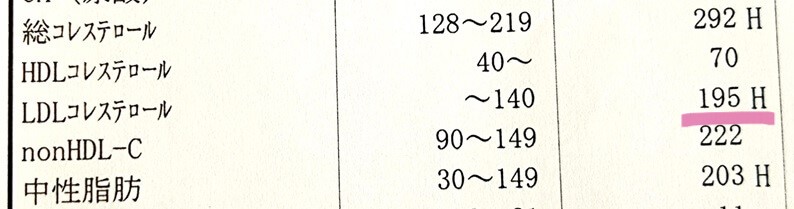 健康診断　脂質2023年1月